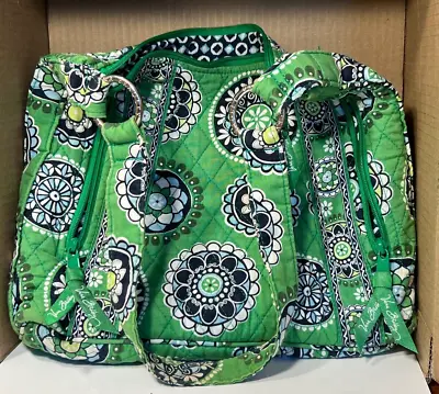 £14.47 • Buy Vera Bradley Bag CUPCAKE GREEN Messenger Shoulder Bag