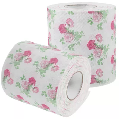  2 Rolls Decorative Toilet Paper Bathroom Accessory Ordinary • £10.55