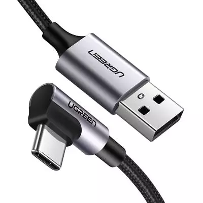 $12.60 • Buy UGREEN 0.5M Type C To USB 2.0 Data Cable 3A Fast Charging 90 Degree Angle Black