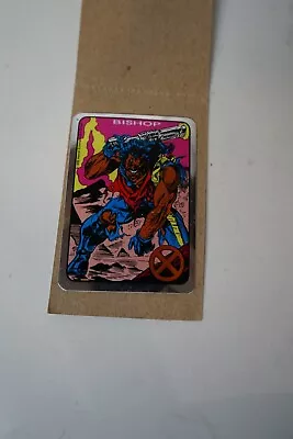 1992 Marvel Entertainment X-men Vending Bishop Orange X Foil Sticker Card Rare • $12