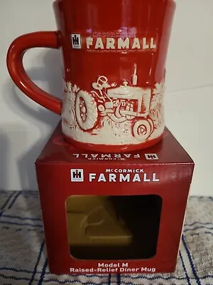 Farmall IH Model M Tractor Embossed Raised Relief Diner Mug NIB 12 Oz • $14.95