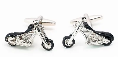 £9.99 • Buy CHOPPER CUFFLINKS Biker Motorcycle Rider Hog Harley Cycle Bike - Gift Boxed