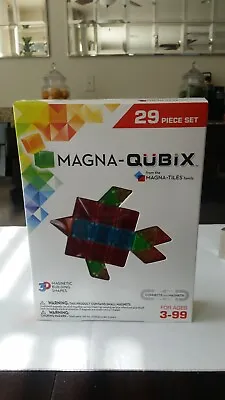 NIB) VALTECH MAGNA-TILES QUBIX 29 Piece Set Magnetic Building • $29.99