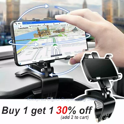 360 Clip On Dashboard Dash Mount Mobile Car Phone Holder Stand Cradle For Iphone • $9.07