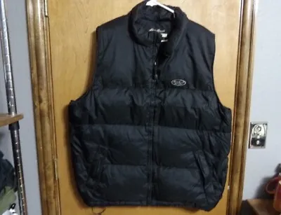 Eddie Bauer Ebtek Black Vest Tall XL Goose Down • $18