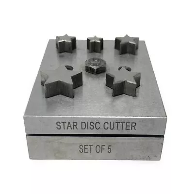 Star Disc Cutter Jewellery Forming Metal Cutting Tool Stars Shapes Set Of 5 • £164.99