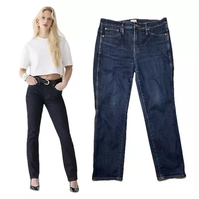 J.Crew Women 9  Mid-Rise Vintage Slim-Straight Sz 30 Faded Jeans 30in X 27in • $4.99