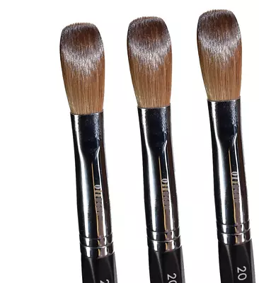 Six Angles- Black Petal Kolinsky Acrylic Nail Brush For Manicure Powder(CRIMPED) • $47.99