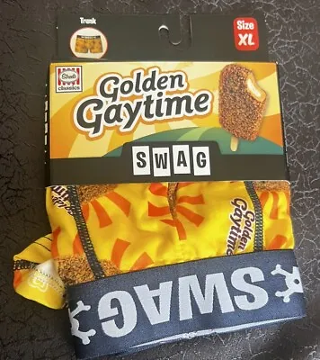 Golden Gaytime Licensed Men Trunks Underwear Waistband  Brief XL SWAG STREETS • $35