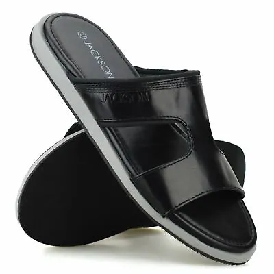 Mens Sandals Sliders Slip On Memory Foam Summer Beach Walking Mules Shoes Size • £15.98