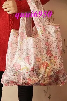 Strawberry My Melody Foldable Shopping Bag Grocery Recycle Eco-friendly Tote • $4.54