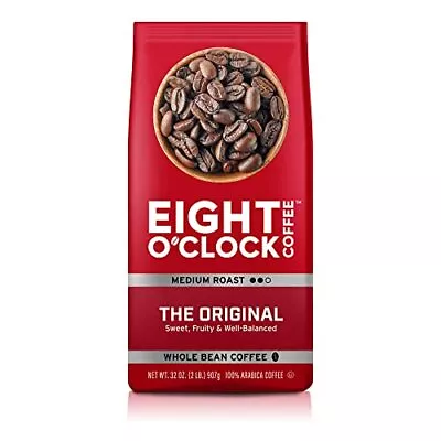 Eight O'Clock Coffee The Original 32 Ounce Pack Of 1 Medium Roast Whole Bean ... • $15.84