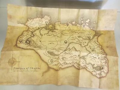 The Elder Scrolls V Skyrim Map / Poster (no Game Included) • $8.99