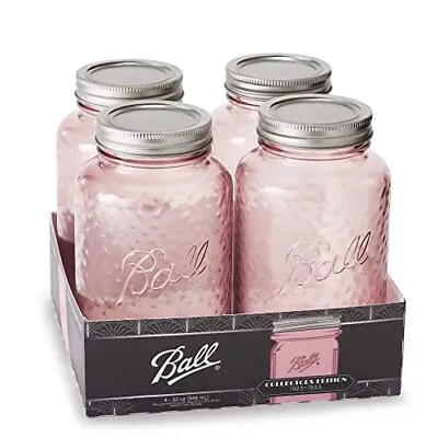 Ball Jar Rose Vintage Regular Mouth Pint Canning Jars 4 Pack  • $34.07