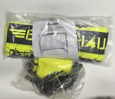 Franklin Sports Blackhawk Fiberglass Soccer Goal Backyard Net Optic Yellow. JJ • $14.99