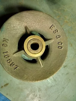 Solid Brass 4 1/4 ESS Co. Pulley No. 18897 • $19.95