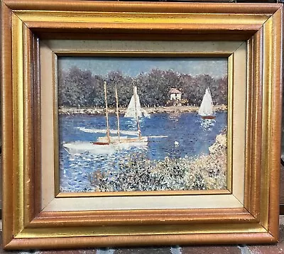 Claude Monet - The Basin At Argenteuil 1874 Litho Print Framed • $55