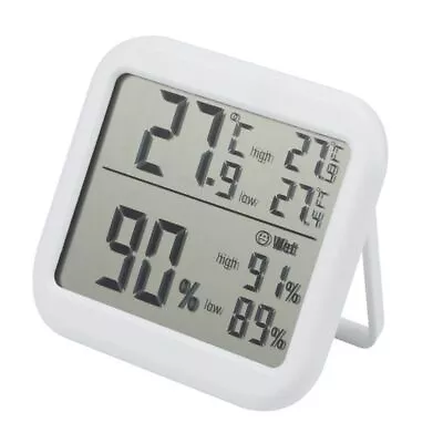 Digital Thermometer Humidity Monitor ℃ & ℉ Max Min Record For Home Greenhouse • £10.78