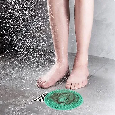 £2.44 • Buy Waterproof Hair Catcher Hair Stopper Shower Drain Cover Bathroom Bathtub Kitchen