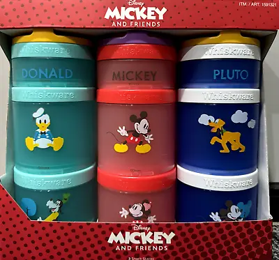Whiskware Snack Containers Disney 3 Pack BPA And Phthalate-free Dishwasher Safe • $29.74