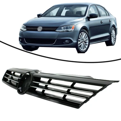 $39.25 • Buy For 2011 12 2013 2014 VW Volkswagen Jetta Front Bumper Grille Grill Chrome Trim