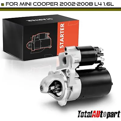 Starter Motor For Mini Cooper 02-08 L4 1.6L Manual Trans W10B16A 0.9KW 12V CW 9T • $61.99