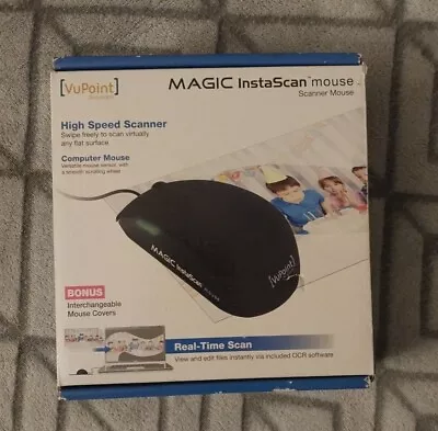 VuPoint Magic InstaScan Mouse Scanning Mouse With Interchangeable Covers - Used. • $19.91