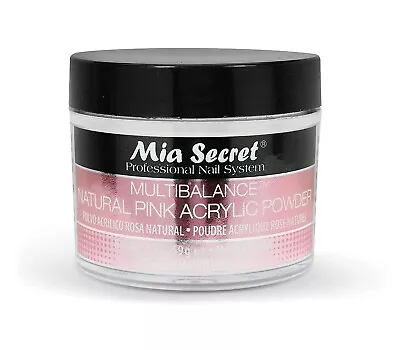 Acrylic Powder Mia Secret Natural Pink 2 Ounces Multibalance Professional Nails • $11.69