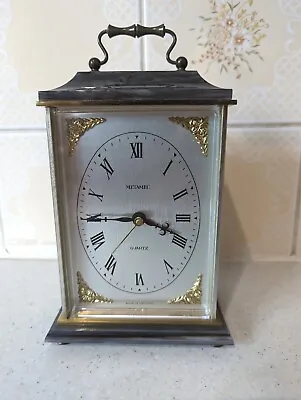 £14.99 • Buy 70’s Metamec Carriage Clock West German Quartz Movement Brass Made In England 