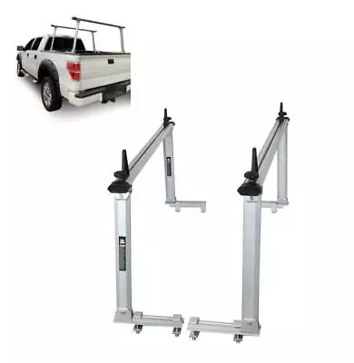 Black Horse Summit Adjustable Truck Bed Ladder Rack Silver Fits 05-24 Tundra • $396