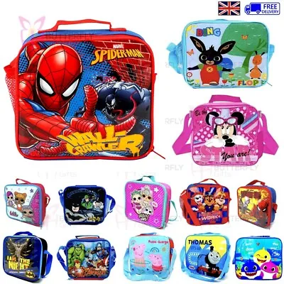 Kids Boys Girls Insulated Character Lunch Bags LOL Paw Patrol School Lunch Box • £9.95