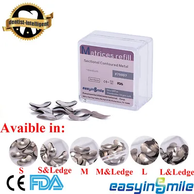 Dental Metal Matrices Bands Matrix Soft Refill Sectional Contoured 50μm S/M/L • $9.42