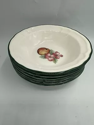 Vintage Noritake EPOCH COLLECTION MARKET DAY SOUP CEREAL BOWLS 7  Set Of 6 • $50