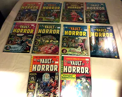 Horror Comic Lot  The Vault Of HORROR  X10 Books In Lot Vf+ Each Book • $80.95