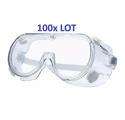 100 LOT Lab Safety Glasses Goggles Anti Fog PPE Dental Medical Chemistry Bulk • $220