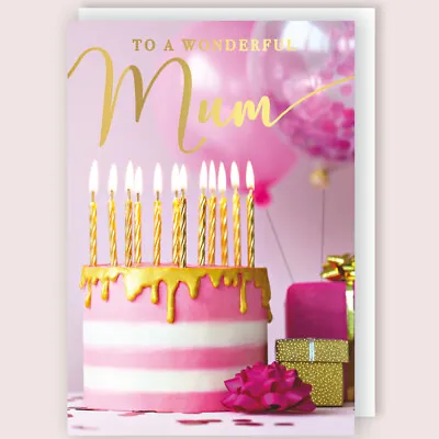 Wonderful Mum Musical Birthday Card Singing  Happy Birthday To You  • £6.49