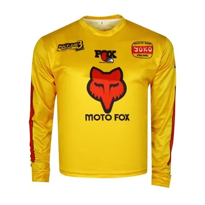 Vintage 80's Style Fox Motocross Jersey MX Enduro AHRMA Motorcycle Enduro • $38.99