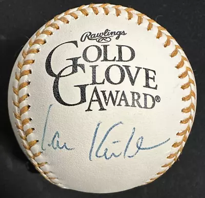 Ian Kinsler Signed Rawlings Gold Glove Baseball JSA Rangers • $99.99