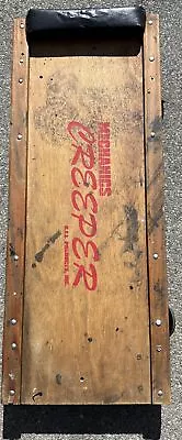 VINTAGE WOOD ROLL-OVER MECHANICS Creeper 14.5”x36” Model 33 Made In The USA • $49.99