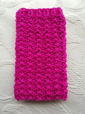 MOBILE PHONE COVER SOCK SAMSUNG  IPHONE HUAWEI LG ETC PINK • £4.44