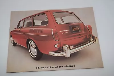 Vintage 1968 Volkswagen Squareback Sedan Dealer Brochure  • $17.96