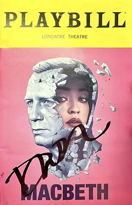 Daniel Craig Signed Macbeth Broadway Playbill James Bond 007 Autograph ✍️ • $150