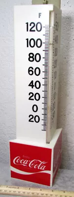 Vintage Coca Cola 2 Side Wall Mount Plastic Triangle Shape Working Thermometer • $59.99