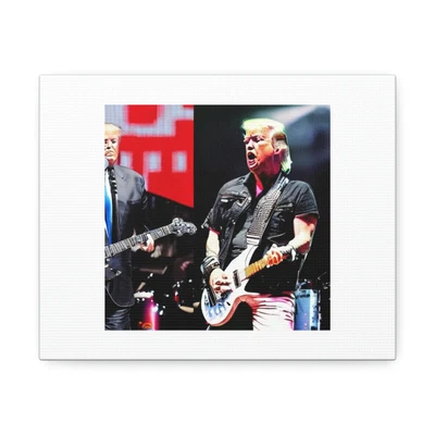 £23.30 • Buy Donald Trump Metallica Digital Art 'Designed By AI' On Satin Canvas