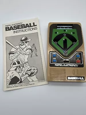 1978 Vintage Handheld Mattel Electronics Baseball Game - Works Tested • $29.99