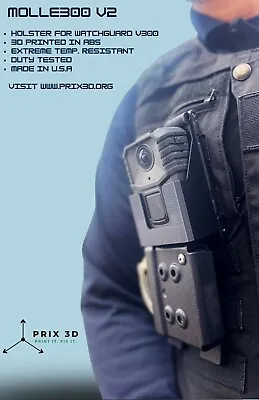 Molle Holster For Motorola V300 BWC Police Body Camera Outer Vest - 3D Printed • $30