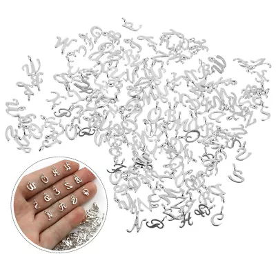 104/156Pcs Metal Alphabet Charms Letters Pendant For DIY Bracelet Jewelry Making • £5.19