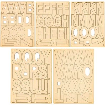 $17.99 • Buy 83 Piece Wooden Letters For Crafts, 4-Inch Alphabet Cutouts For DIY Painting