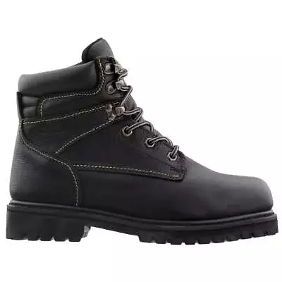 Chinook Mechanic St Steel Toe Work  Mens Black Work Safety Shoes 8444-6 • $18.75