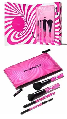 £49.99 • Buy MAC Wave Your Wand Brush Kit 4 Brushes + Dual Zip Pouch *SOLD OUT* New Boxed